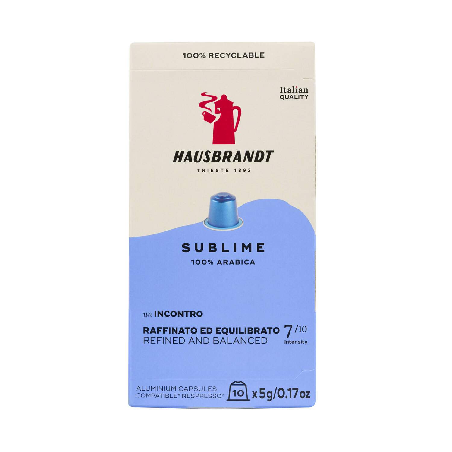 Hausbrandt Kapsule Sublime 10kom
