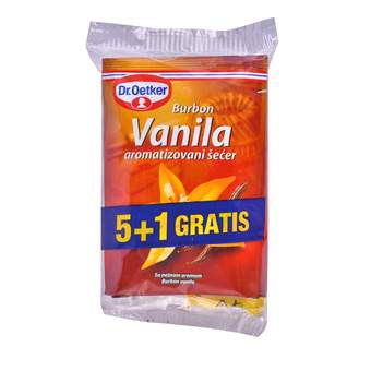 Burbon Vanila ar.secer 5+1gratis (6x10g)