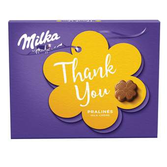 DESERT MILKA PRALINE 110G THANK YOU FLOWER MILK (10)