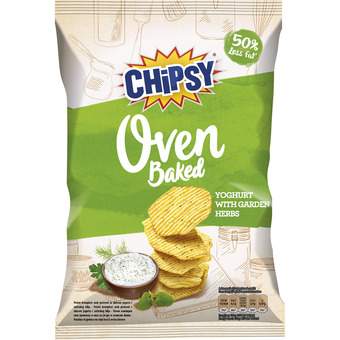 chips chipsy oven yoghurt & herbs 125g marbo