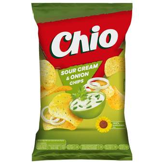 cips chio sour cream n onion 130g atlantic