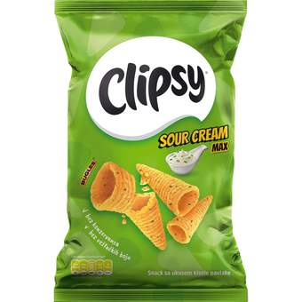 CLIPSY MAX 70G SHOTS SOUR CREAM MARBO (15)