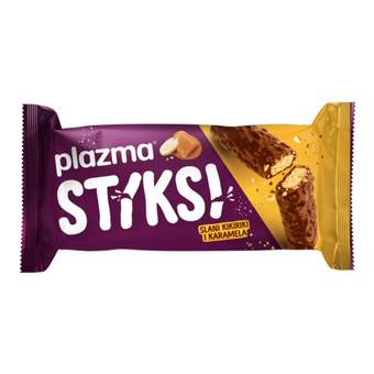 PLAZMA STIKSI KARAMEL KIKIRIKI 30G-KEKS PRELIVEN MLECNOM COKOLADOM