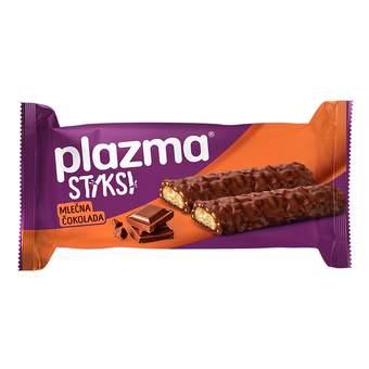 PLAZMA KEKS STIKSI PRELIVEN MLECNOM COKOLADOM 30G BAMBI