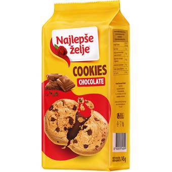 KEKS NAJLEPSE ZELJE COOKIES COKOLADA 145G ATLANTIC BRANDS