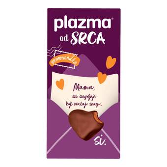 PLAZMA OD SRCA - POSLASTICA PRELIVENA ML. ČOK. SA NARANDŽOM 100G