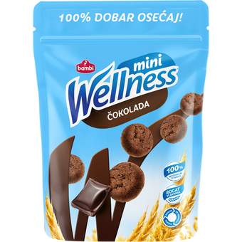 WELLNESS INTEGRALNI KEKS MINI COKOLADA 70G