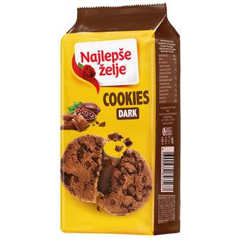 KEKS NAJL.ZELJE COOKIES 145G DARK COKOLADA (20)