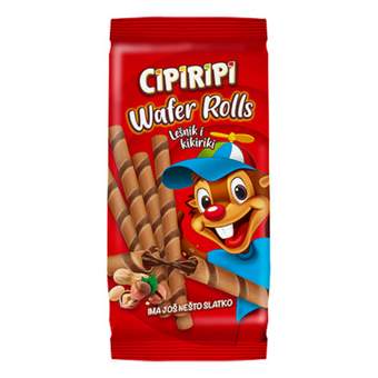 KEKS CIPIRIPI WAFER ROLLS 150G LESNIK I KIKIRIKI (12)