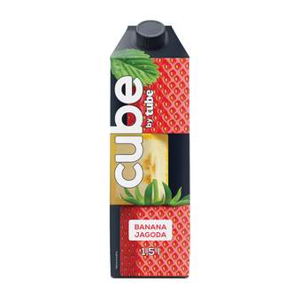 SOK BANANA I JAGODA CUBE BY TUBE 1.5L BRIK KNJAZ MILOS