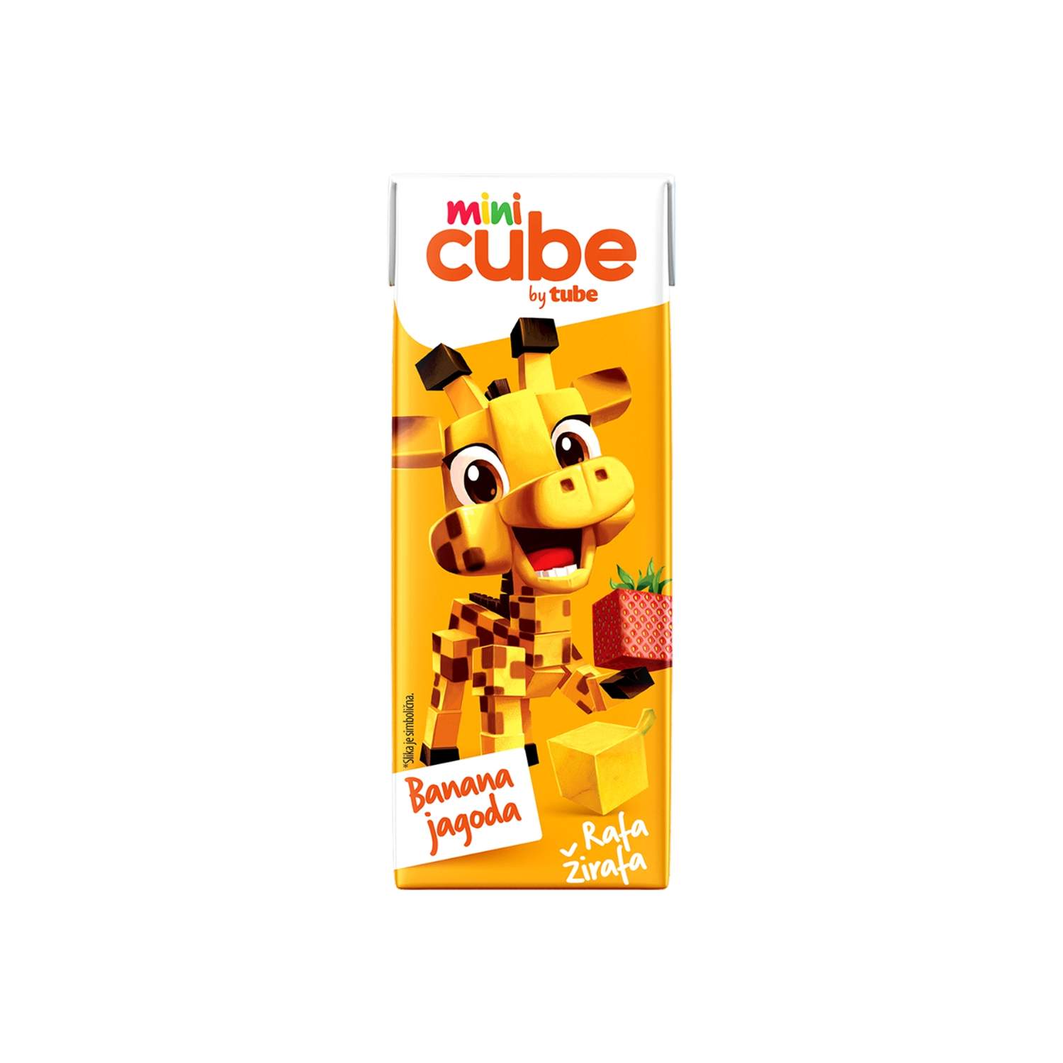 Tube Vocni sok Mini Cube banana jagoda 0.2l