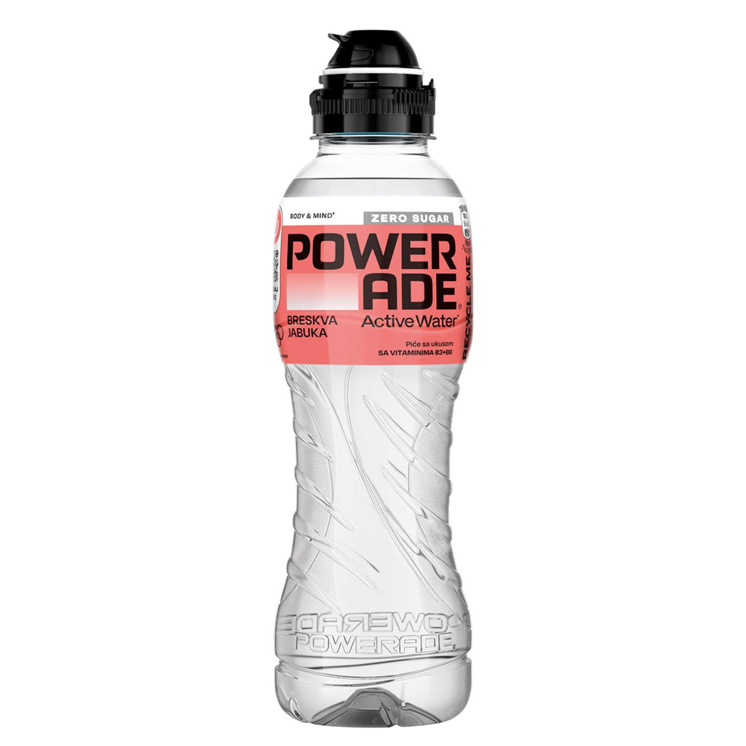 Powerade Napitak Active Water breskva i jabuka 500ml