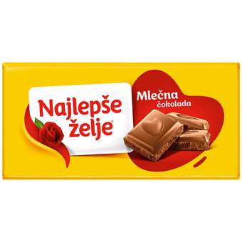 ČOKOLADA NAJLEPŠE ŽELJE 90GR.MLEČNA. SOKO ŠTARK