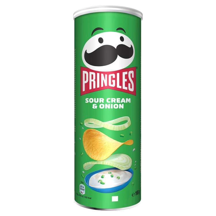 Pringles čips sa ukusom kisele pavlake i crnog luka 165g Idea