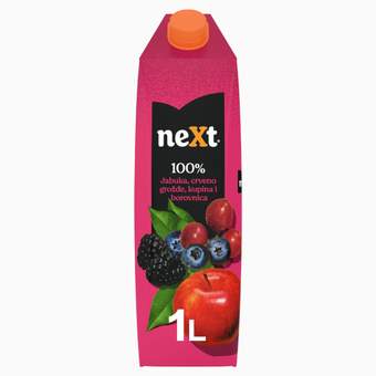 053901 Next premium sok 100% moćne bobice 1 l