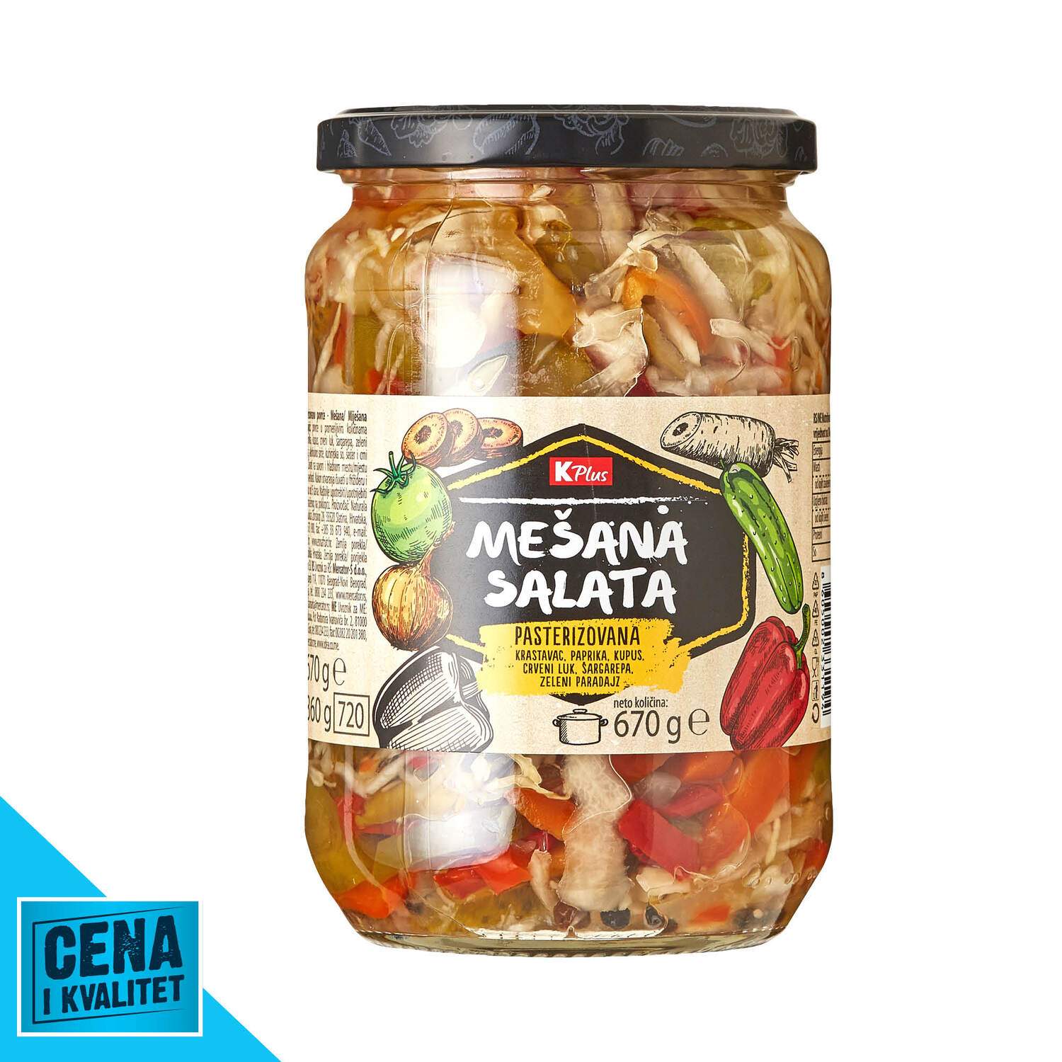 K Plus Mesana salata 670g