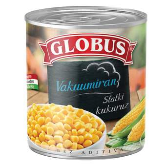 KISELISI GLOBUS KUKURUZ SECERAC VAKUM 340G