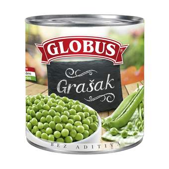 353443 Globus grašak u konzervi 400 g