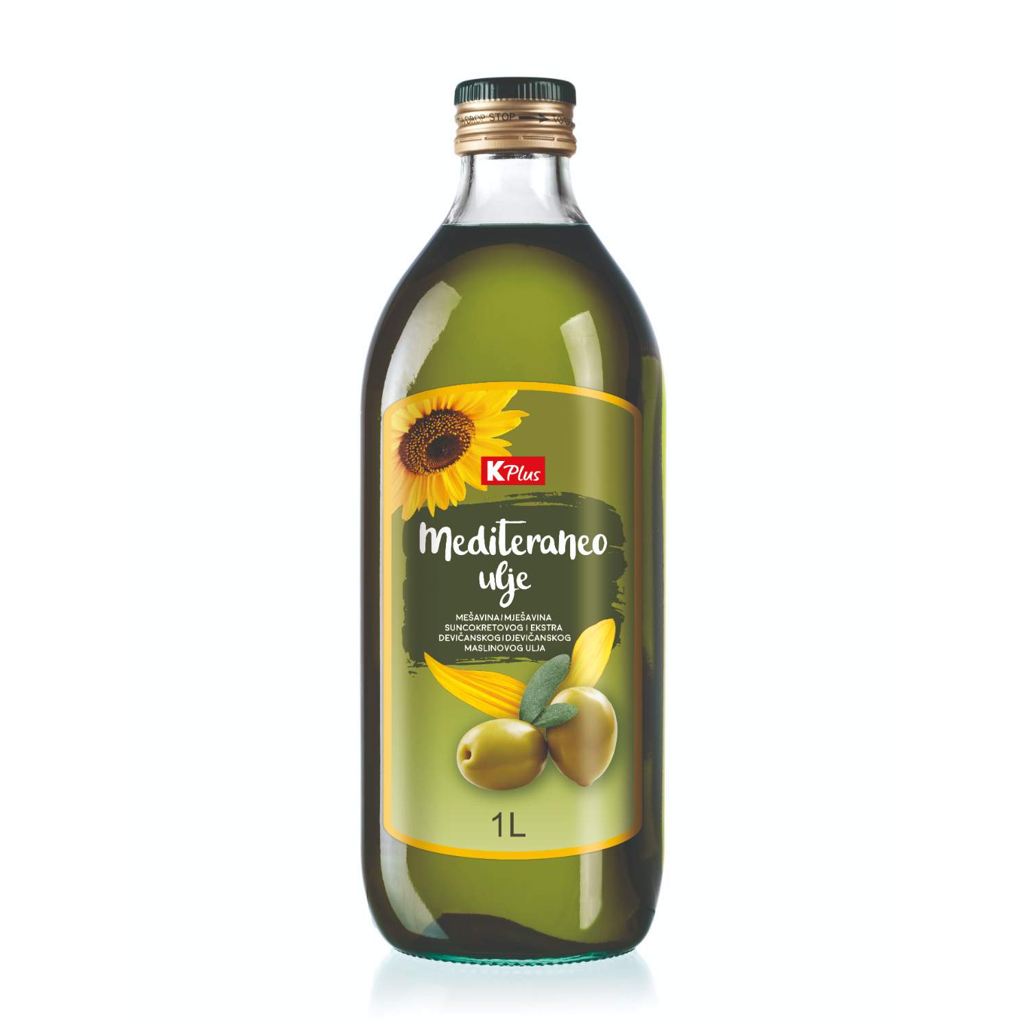 K Plus Mesavina maslinovog i suncokretovog ulja 1l