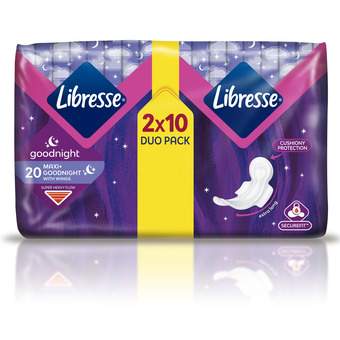 ULOSCI HIGIJENSKI LIBRESSE MAXI GOODNIGHT DUO 20/1