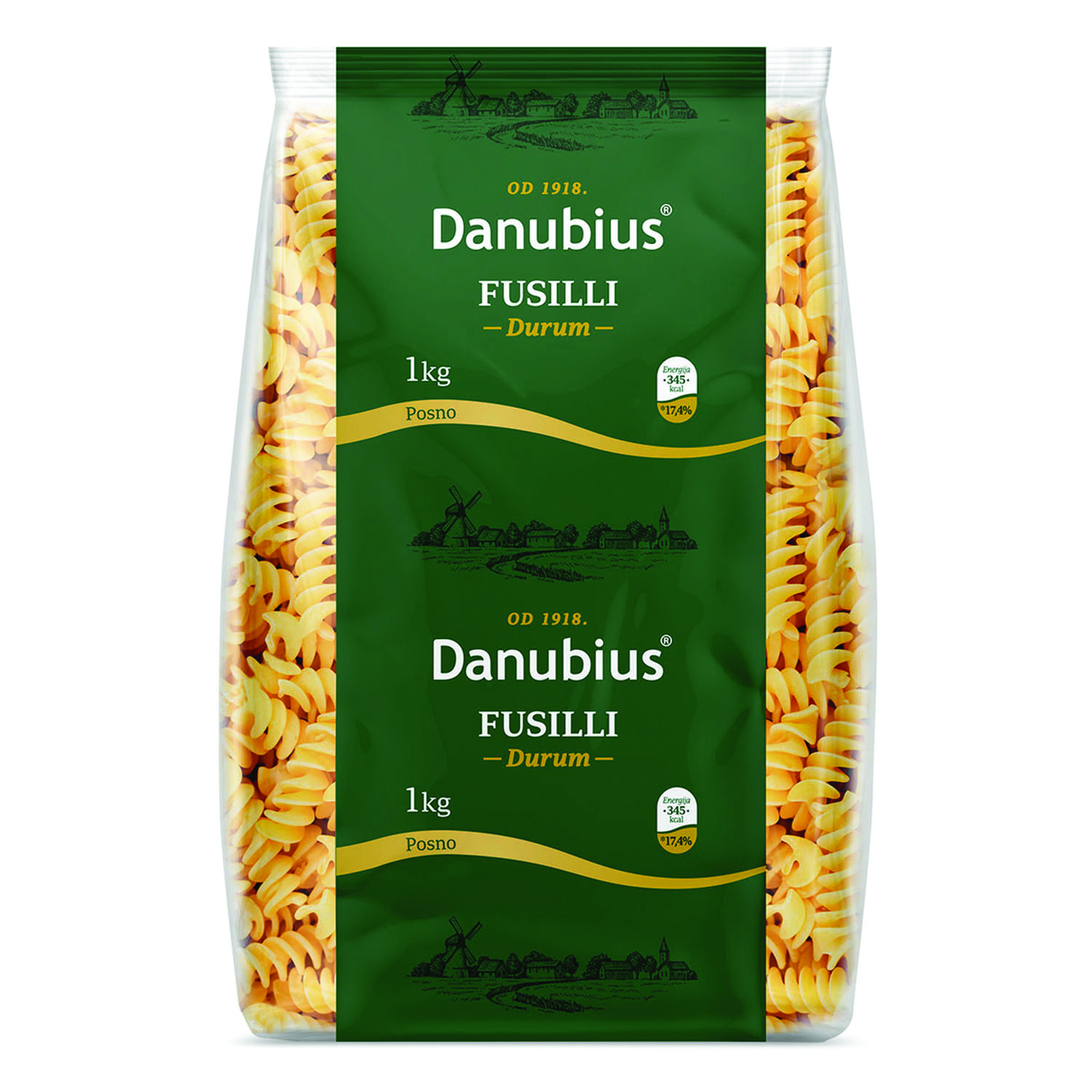 Danubius Makarone Fusilli Durum 1kg