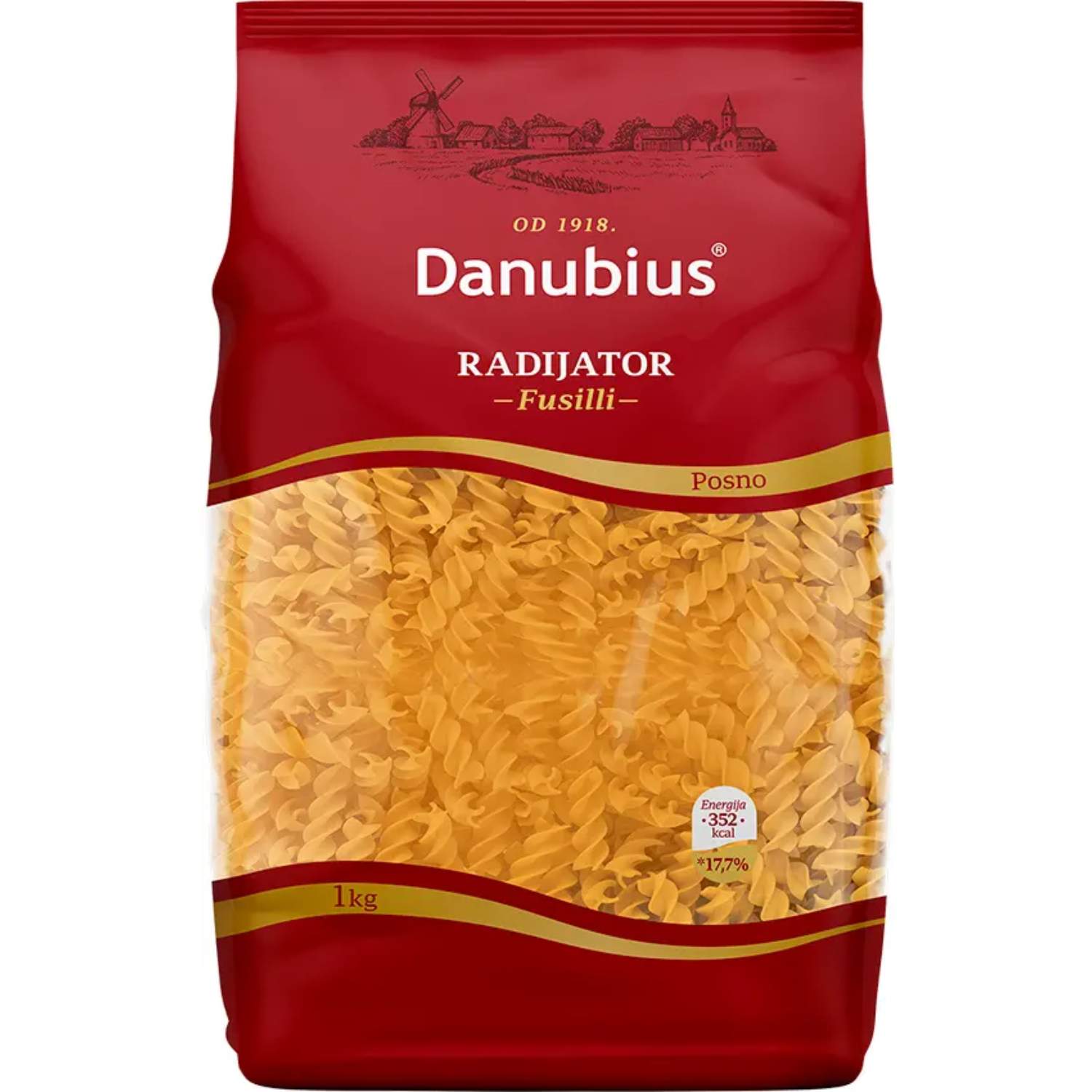 Danubius Makarone Fusili radijator 1kg