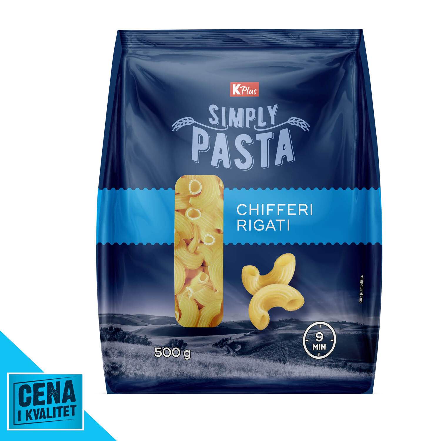K Plus Makarone Chifferi Rigati 500g