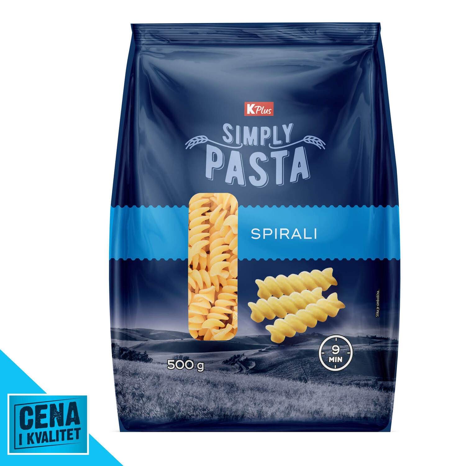 K Plus Makarone Spirali 500g