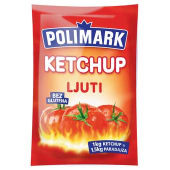 355084 Polimark kečap ljuti kesa 90 g