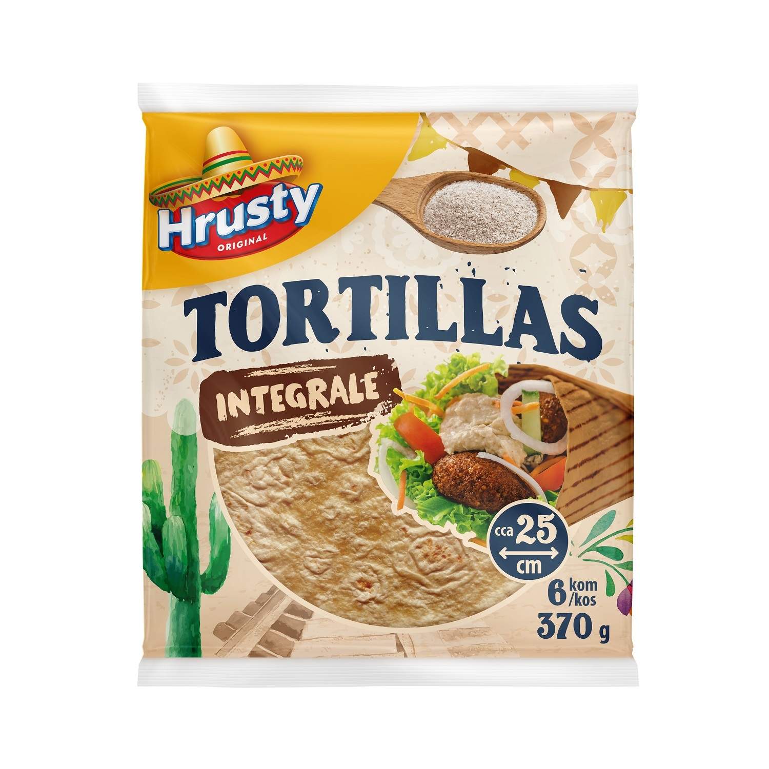 Hrusty Tortilja integralna 370g