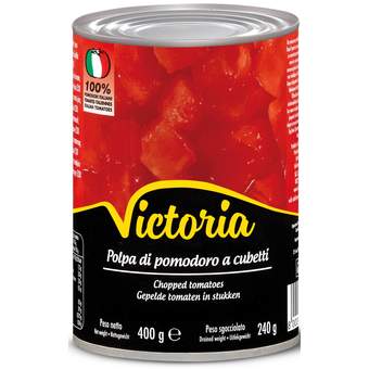 PASTERIZOVANI KOMADICI PARADAJZA U SOSTVENOM SOKU VICTORIA 400G