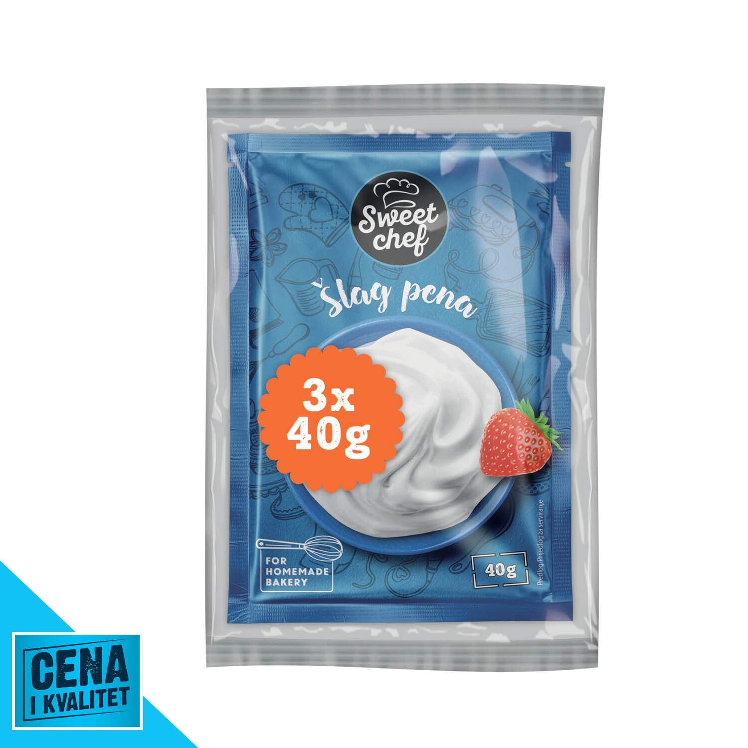 Sweet Chef Slag pena 3x40g