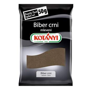 BIBER CRNI MLEVENI KESICA 50GR KOTANY