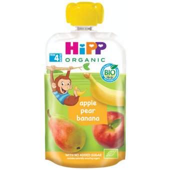 VOCNI UZITAK HIPP JABUKA KRUSKA I BANANA 100G