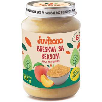 Juvitana kašica breskva sa keksom 190g