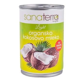 Sanaterra Organsko kokosovo mleko 400ml