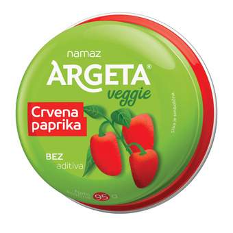 PASTETA ARGETA VEGGIE CRVENA PAPRIKA 95G