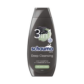 SAMP.SCHAUMA 400ML FOR MAN 3U1 CHARCOAL&CLAY