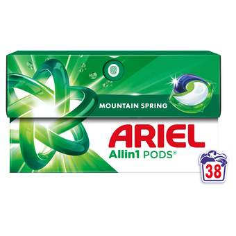 DETERDZENT ARIEL PODS MOUNTAIN SPRING 38CT