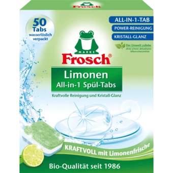 Frosch green lemon dishwashing tabs 50