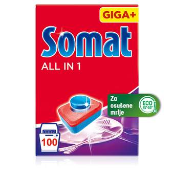 TABLETE ZA MASINSKO PRANJE SOMAT ALL IN ONE 100
