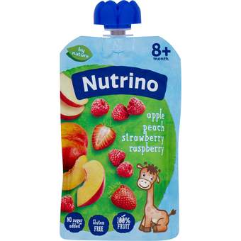 NUTRINO VOĆNI PIRE - JABUKA, BRESKVA, JAGODA I MALINA 100G