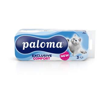 Toalet papir exclus.plus Paloma 3p 10/1