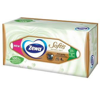 MARAMICE PAPIRNE NATURAL SOFT BOX 80/1 4SL ZEWA