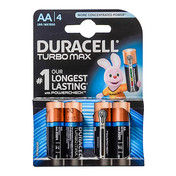 Duracell turbo max 1 our longest lasting AA/4, baterija | Idea