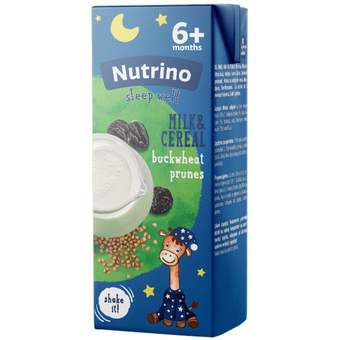 Nutrino kašica mlekce heljda suva šljiva 200ml nutrino