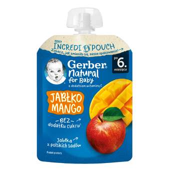 Gerber pouch jabuka mango 80g gerber