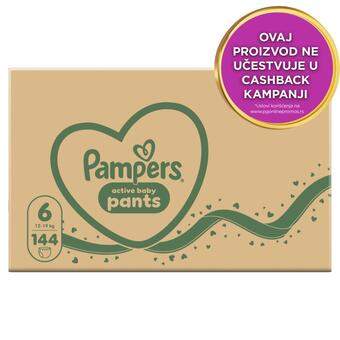 Pelene gaćice Pants 6 144/1 Pampers