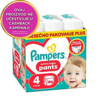 Pelene gaćice Pants 4 186/1 Pampers